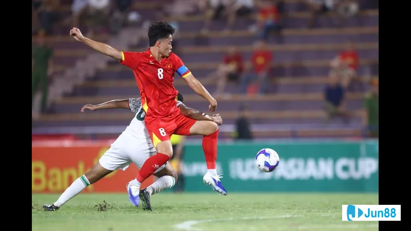 U23 Việt Nam và U23 Singapore trên sân thi đấu U23 Việt Nam và U23 Singapore trên sân thi đấu