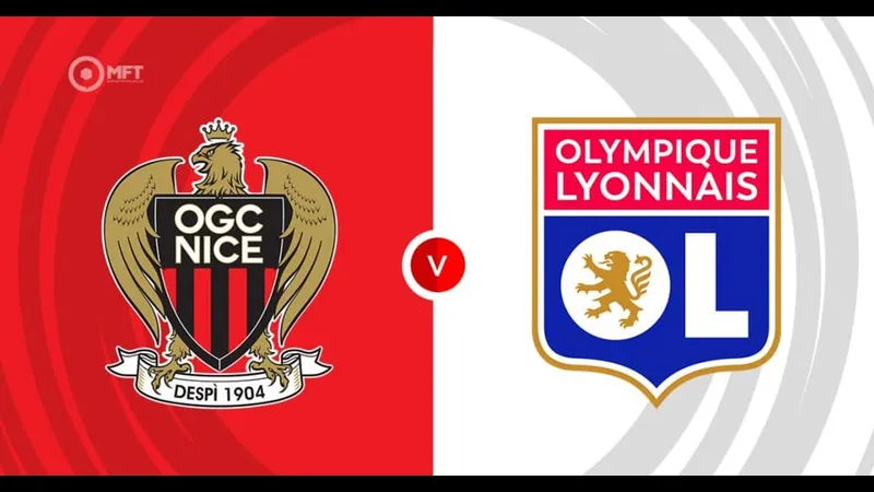 Cầu thủ Lyon và Nice tranh chấp quả bóng trên sân cỏ - Phân tích chiến