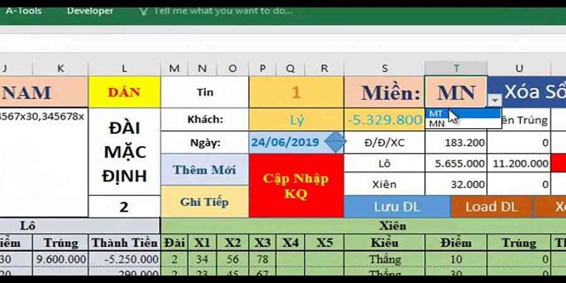Bật mí phần mềm tính lô đề Jun88 bằng excel cực chuẩn 6 Huong dan tao bang trong phan mem tinh lo de bang excel de dang nhat