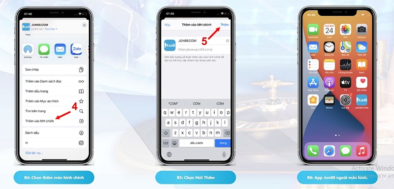 Hướng dẫn tải APP Casino JUN88 cho hệ điều hành IOS Hướng dẫn tải APP Casino JUN88 cho hệ điều hành IOS